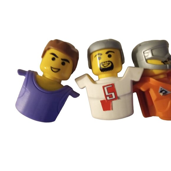 LEGO Mini Sports Figures Set Helmets Accessories Vintage 2004  4.5" Mcdonalds - Picture 5 of 9